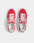 HEED NYC Women's Classic Cherry Red & White Vegan Leather Sneaker